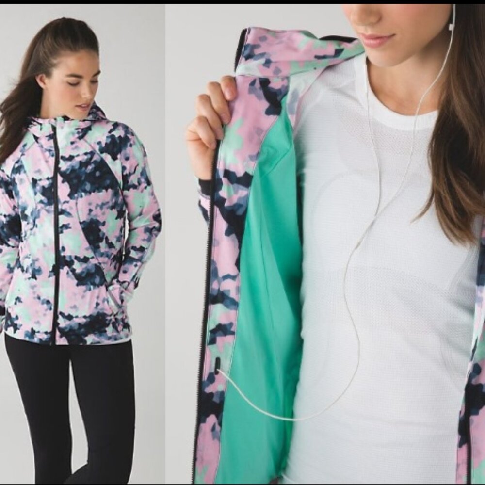 Lululemon Go The Distance Jacket Clouded Dreams Multi sz 8